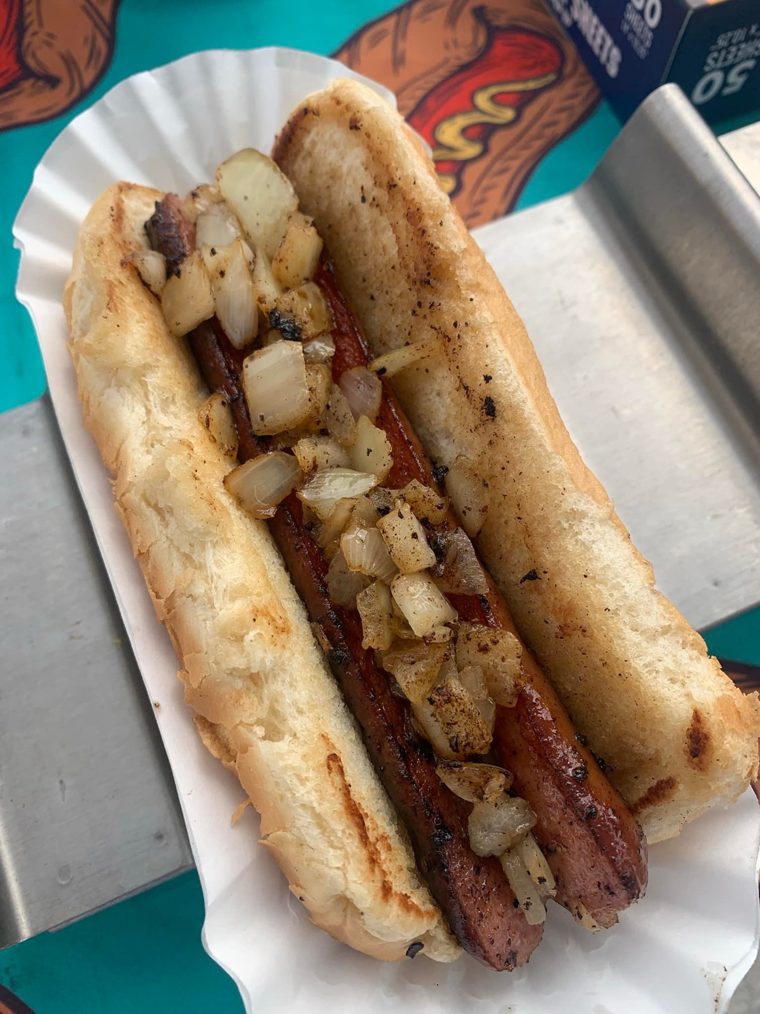 Hotdog Filled With Vegetables — Orlando, FL — The Hot Dog Guy Catering