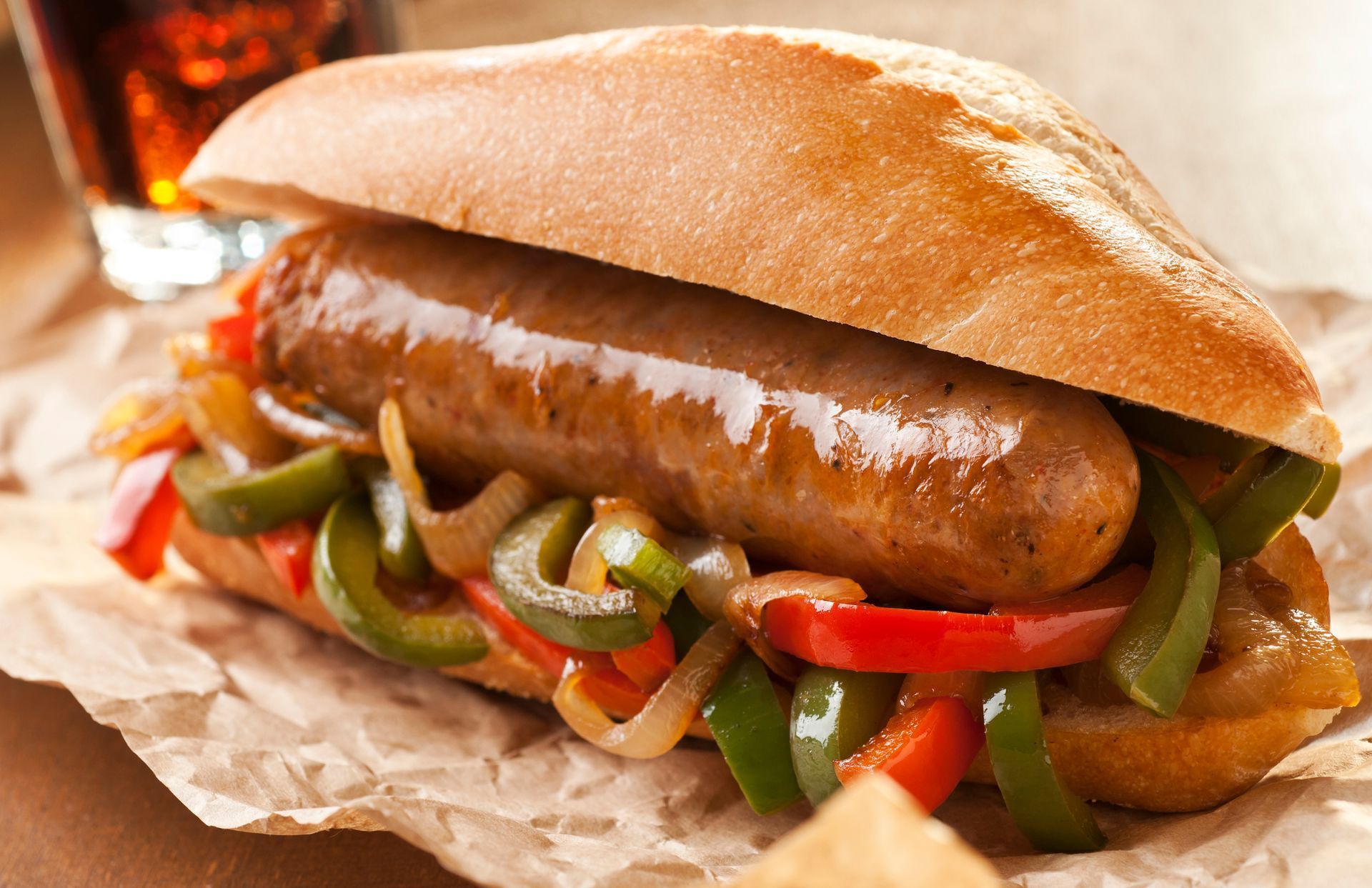 3 Hotdogs with Toppings Italian Sausage