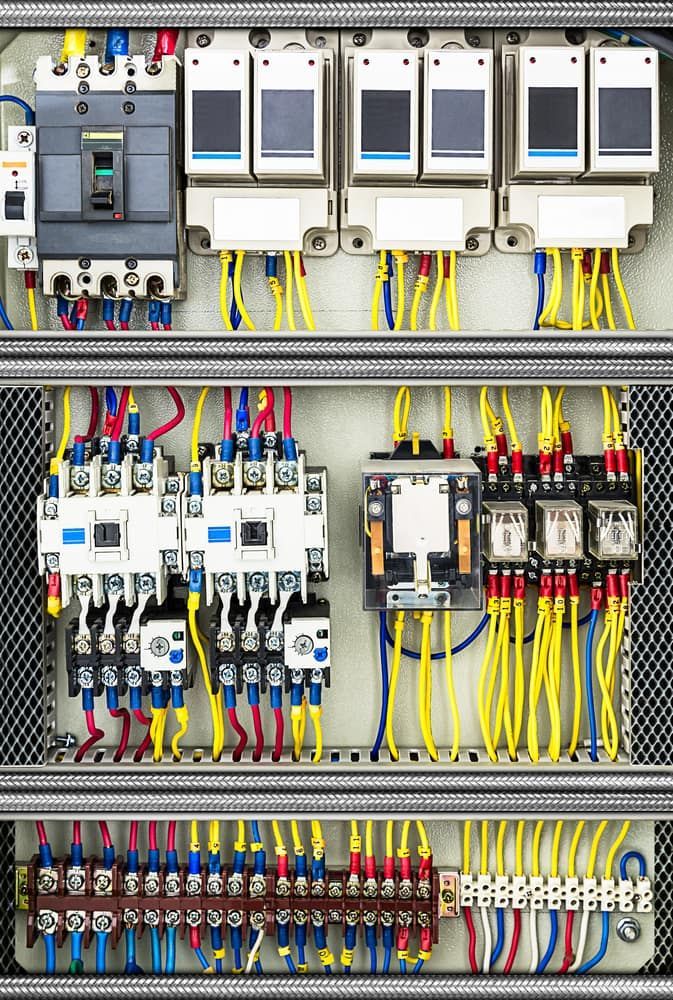 A Close Up of a Electrical Control Panel With a Lot of Wires — Gunter Electrical In Woy Woy, NSW