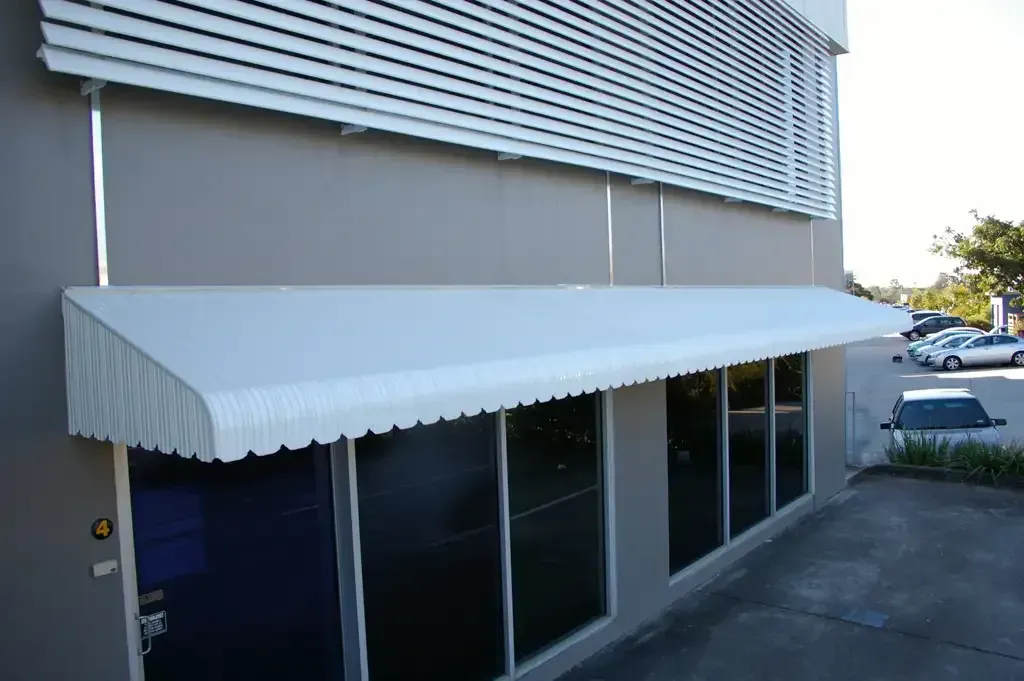 White Awning is on the Side of a Building — Blind Outfitters in Atherton, QLD