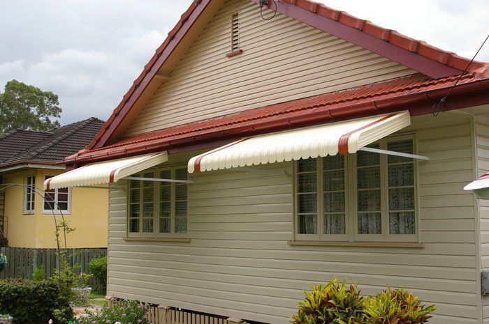House With a White Awning on the Side of It — Blind Outfitters in Smithfield, QLD