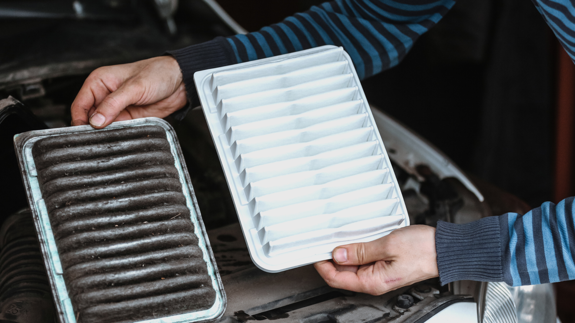 Picture of A Man Comparing Air Filters | West Allis, WI | Southtown Tire & Auto Picture of A Man Comparing Air Filters | West Allis, WI | Southtown Tire & Auto