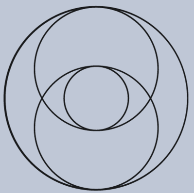 The Vesica Piscis is a shape formed by the intersection of two circles of the same radius, with the centre of each circle lying on the circumference of the other. This symbol represents the union of opposites, merging the physical and spiritual worlds.
It symbolises creation, depicting the fundamental forms of space and time. The Vesica Piscis is also associated with the divine feminine, as it resembles the shape of the female genitalia, symbolising the gateway of life.