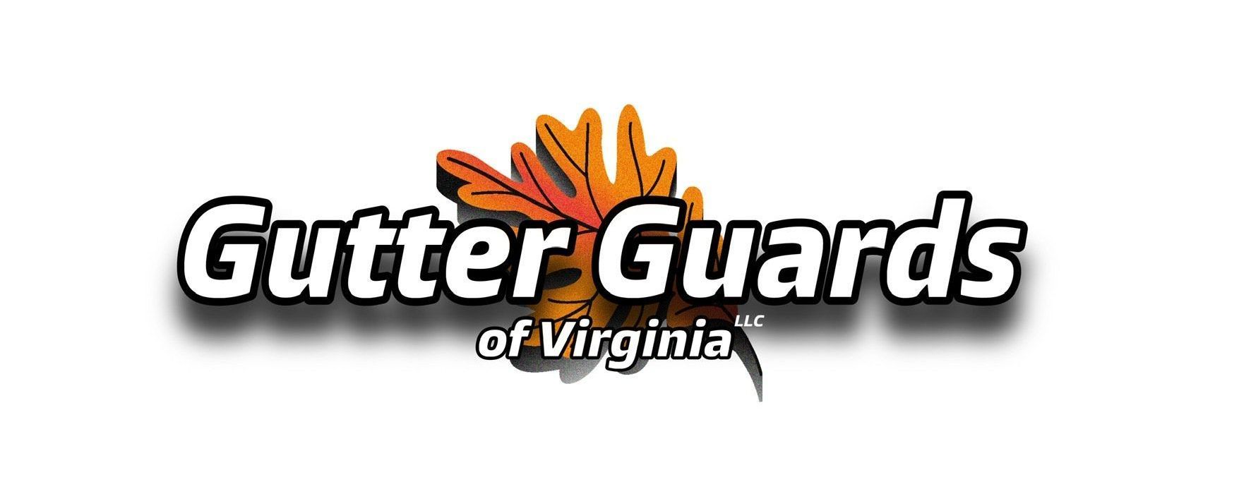The logo for gutter guards of virginia is shown on a white background.