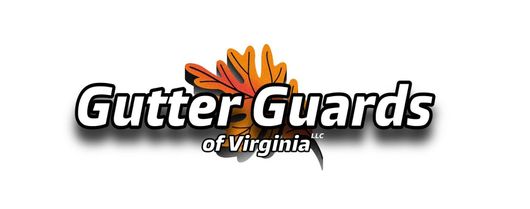 The logo for gutter guards of virginia is shown on a white background.