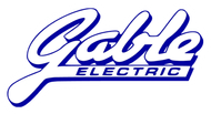 Blue script logo for Gable Electric.