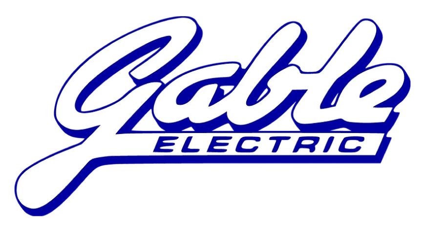 Blue script logo for Gable Electric.