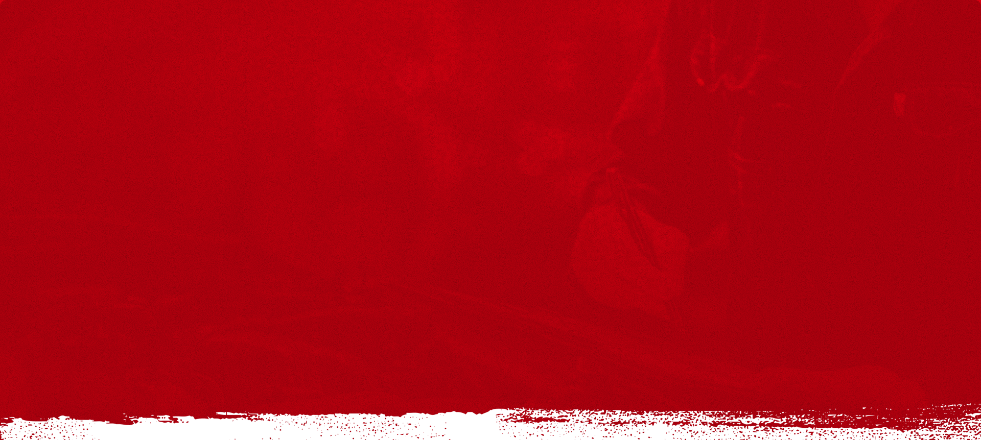 Red paint stroke with a white, uneven edge | Dayton Tire & Auto
