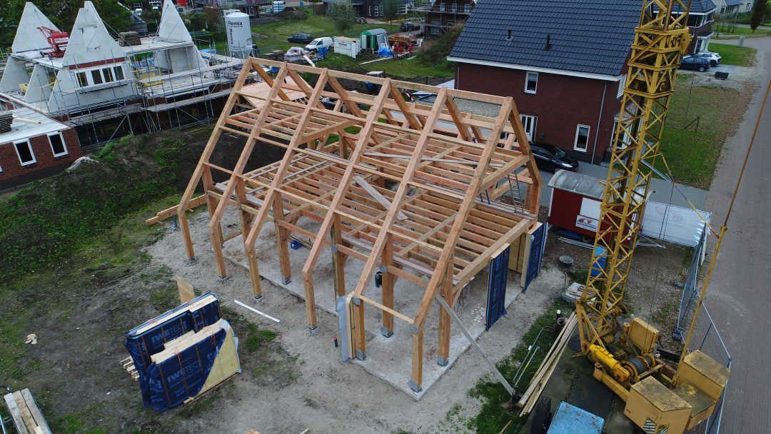 Eiken gebint in woning