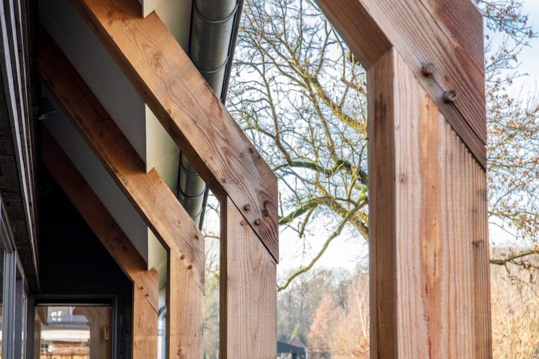 Douglas gebint in moderne woning