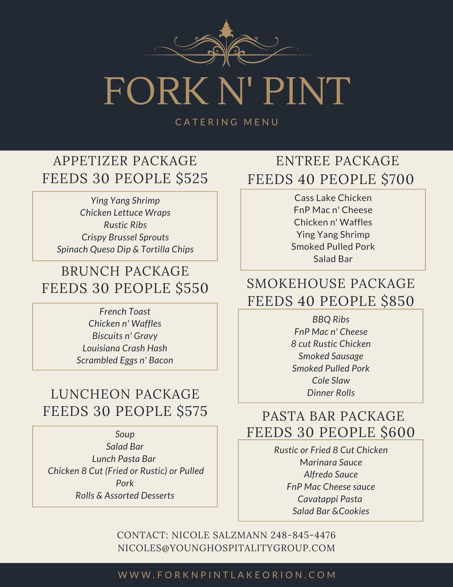 Catering Fork N' Pint Lake Orion