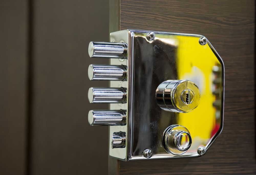 A Close up Of a Door Lock on A Wooden Door — The Lock Doctor in Mount Hutton, NSW