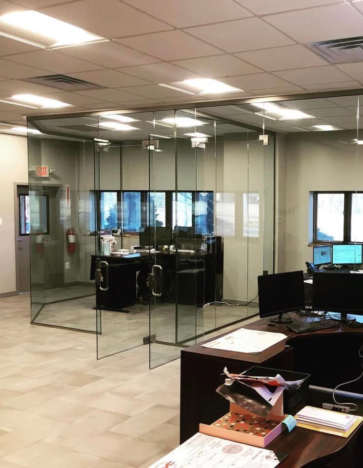 Office With a Lot of Windows and Glass Walls — Horsham, PA — Affordable Custom Enclosures, Inc.