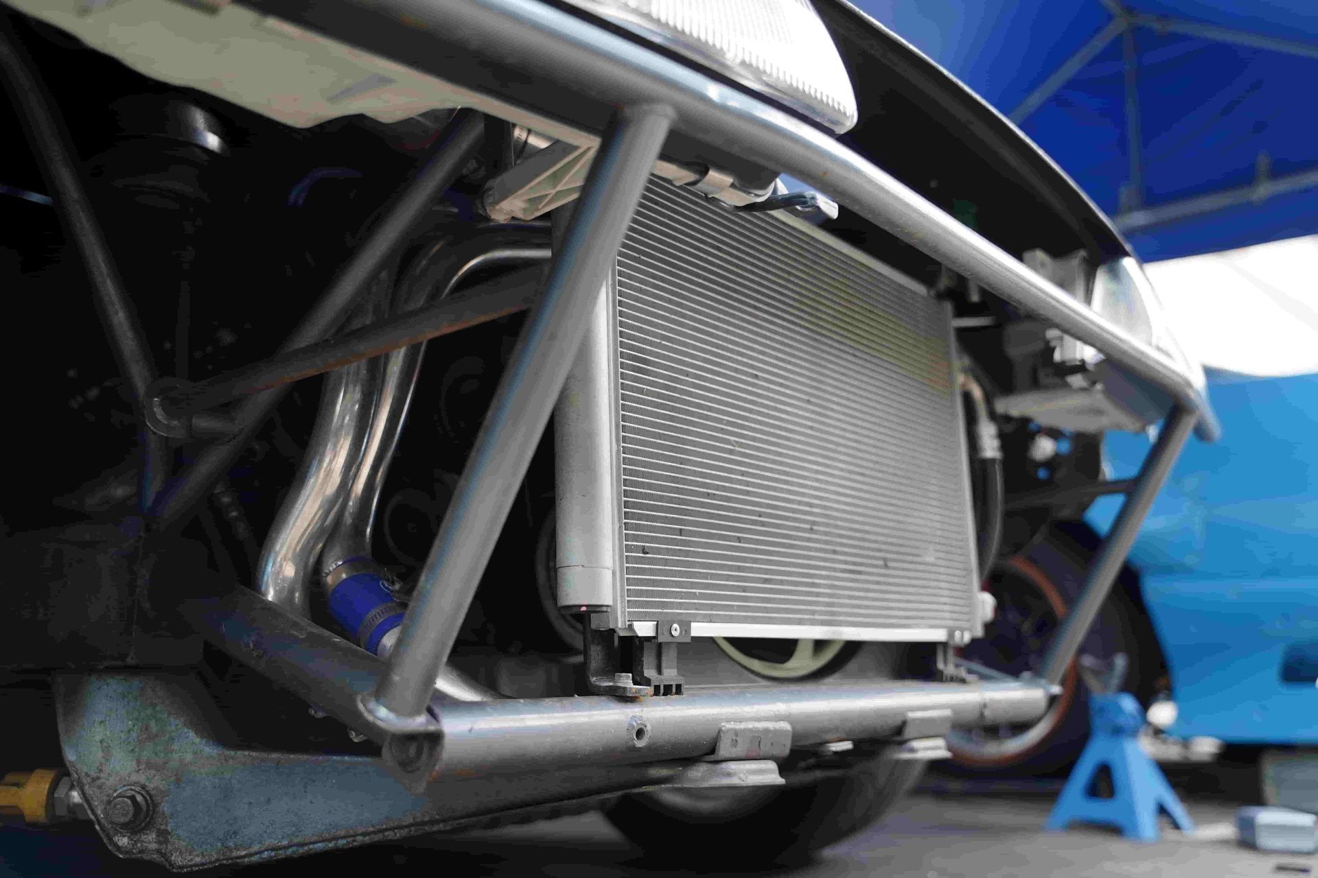 a Close-up of a Car Bumper Frame. — FSK Paint & Panel in Casino, NSW 