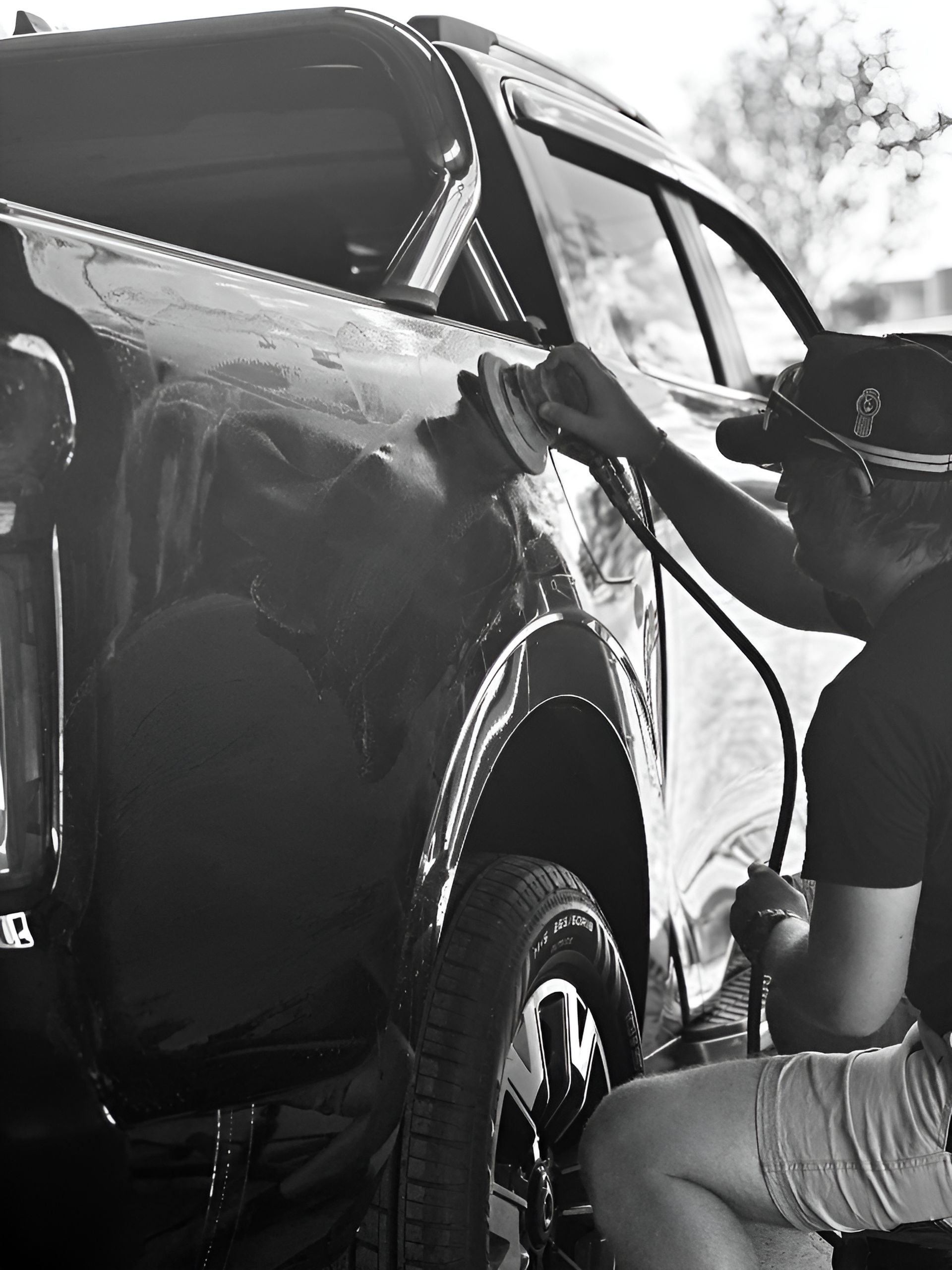 a Photo of a Man Polishing a Car. — FSK Paint & Panel in Casino, NSW