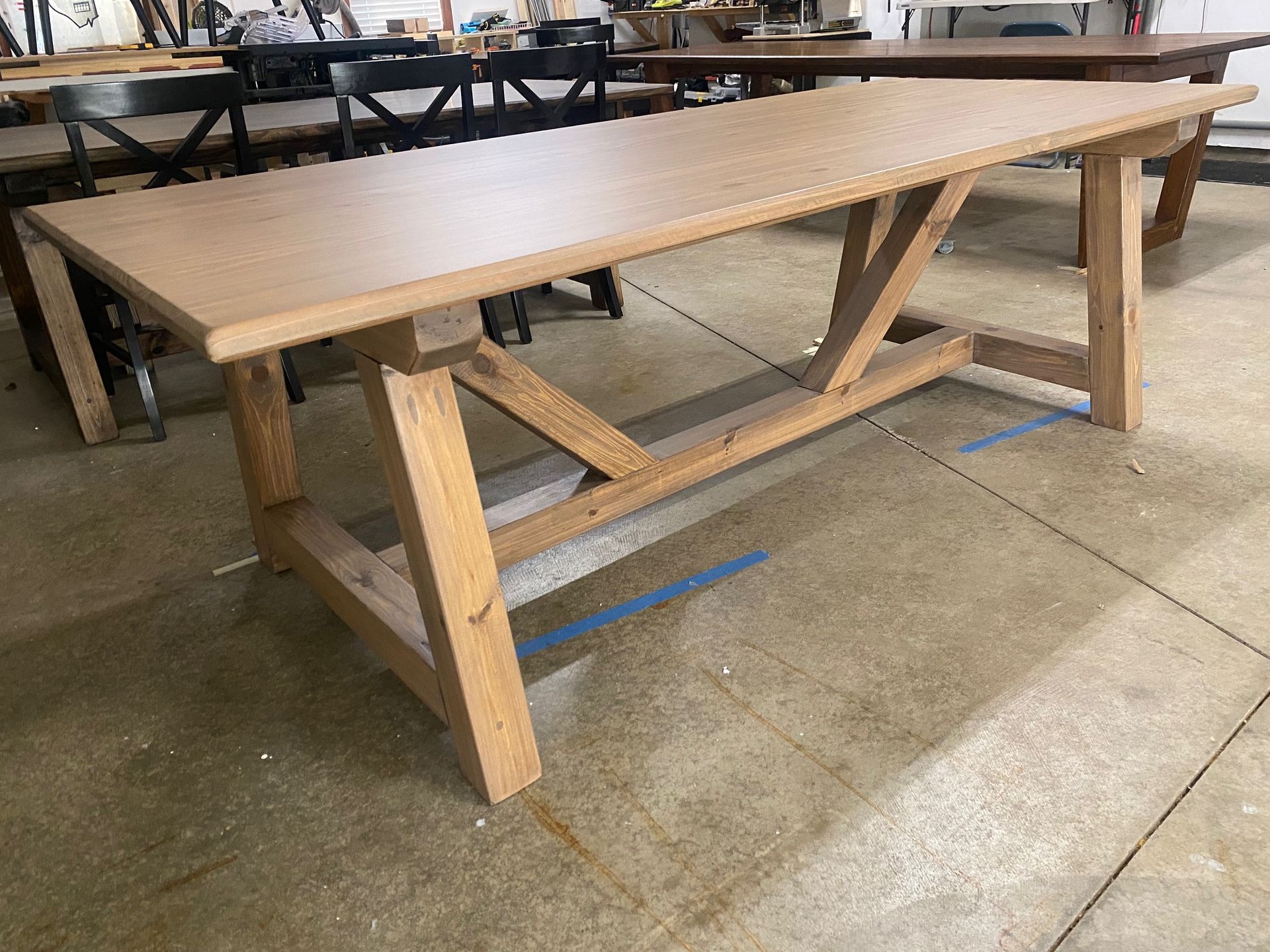 7.5ft Trestle Dining Table