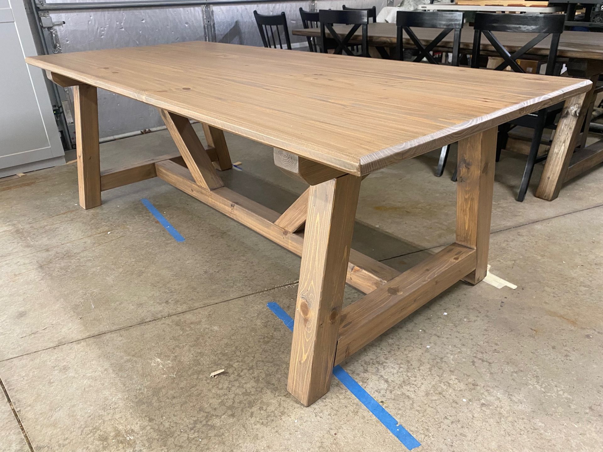 7.5ft Trestle Dining Table