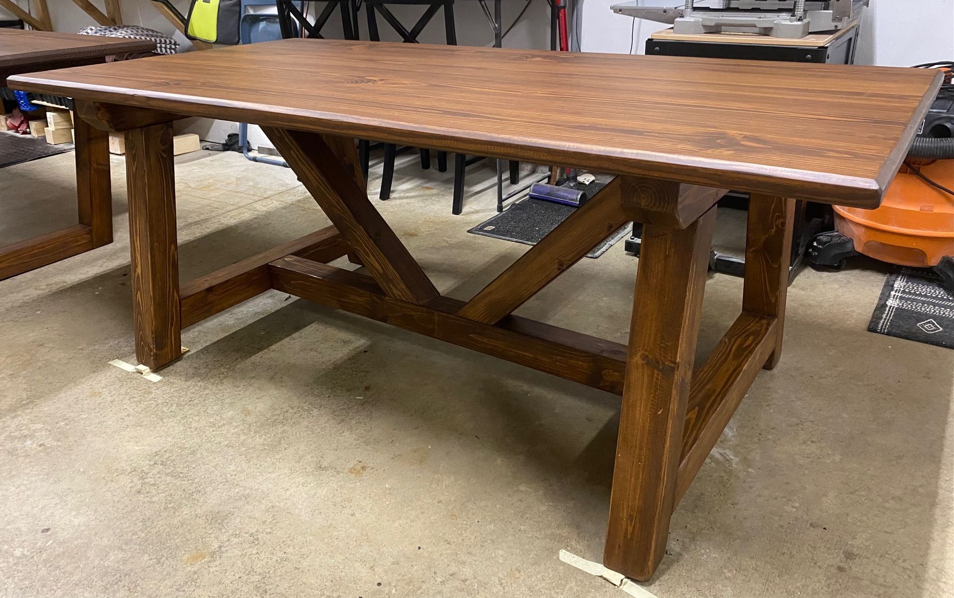 6.5ft Trestle Dining Table