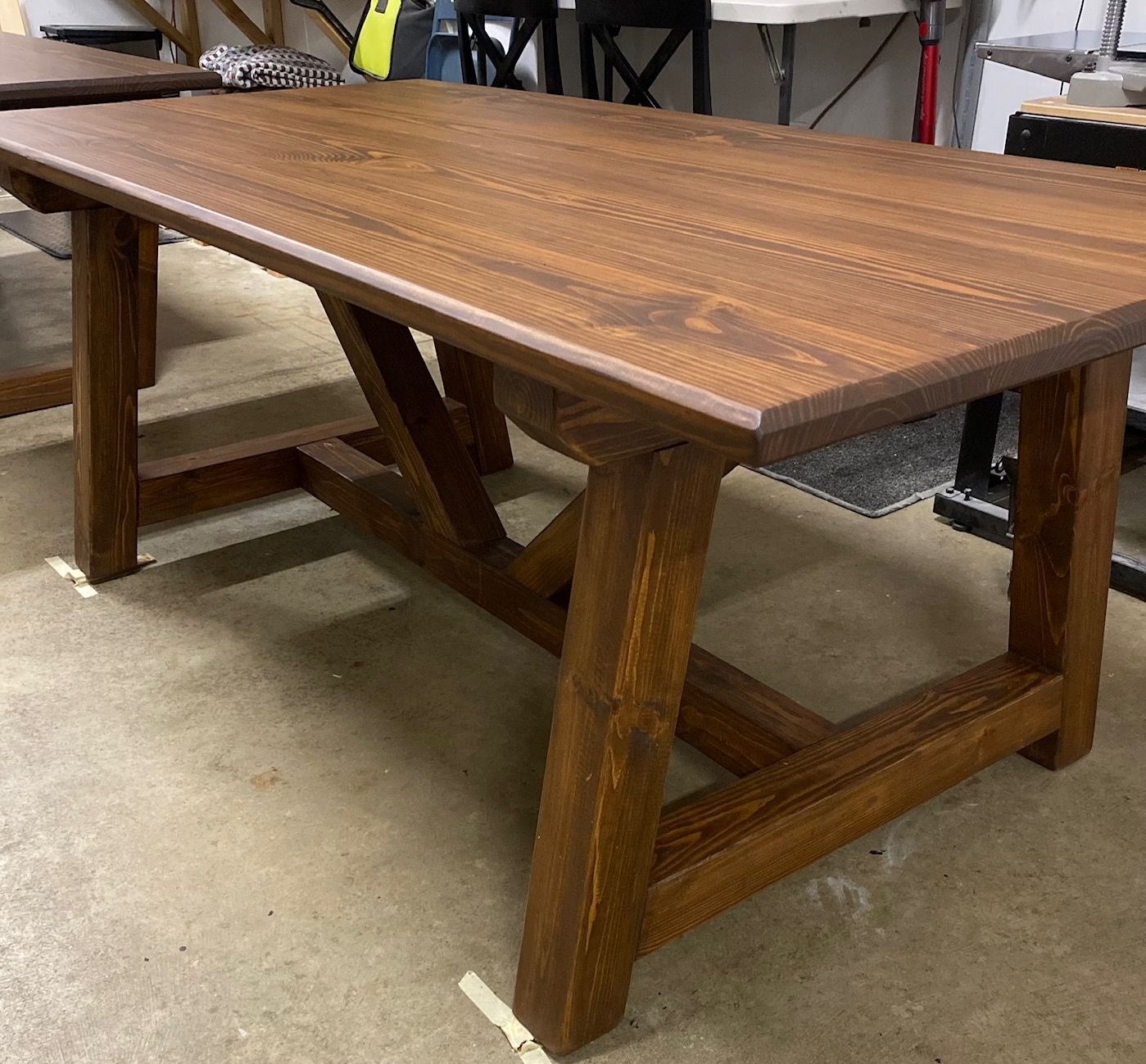6.5ft Trestle Dining Table