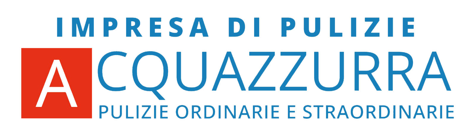 logo impresa di pulizie acquazzurra