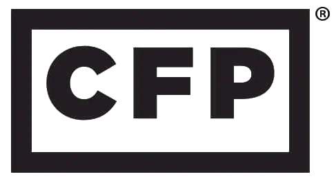 Black CFP logo inside a rectangular border on a white background.
