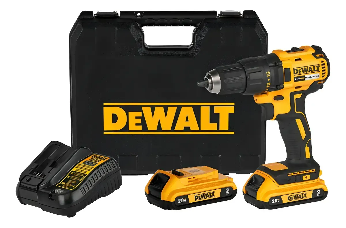 Kit Taladro Atornillador 1/2' 20v Max Dewalt Dcd7771d2-b2 Color Amarillo/Negro