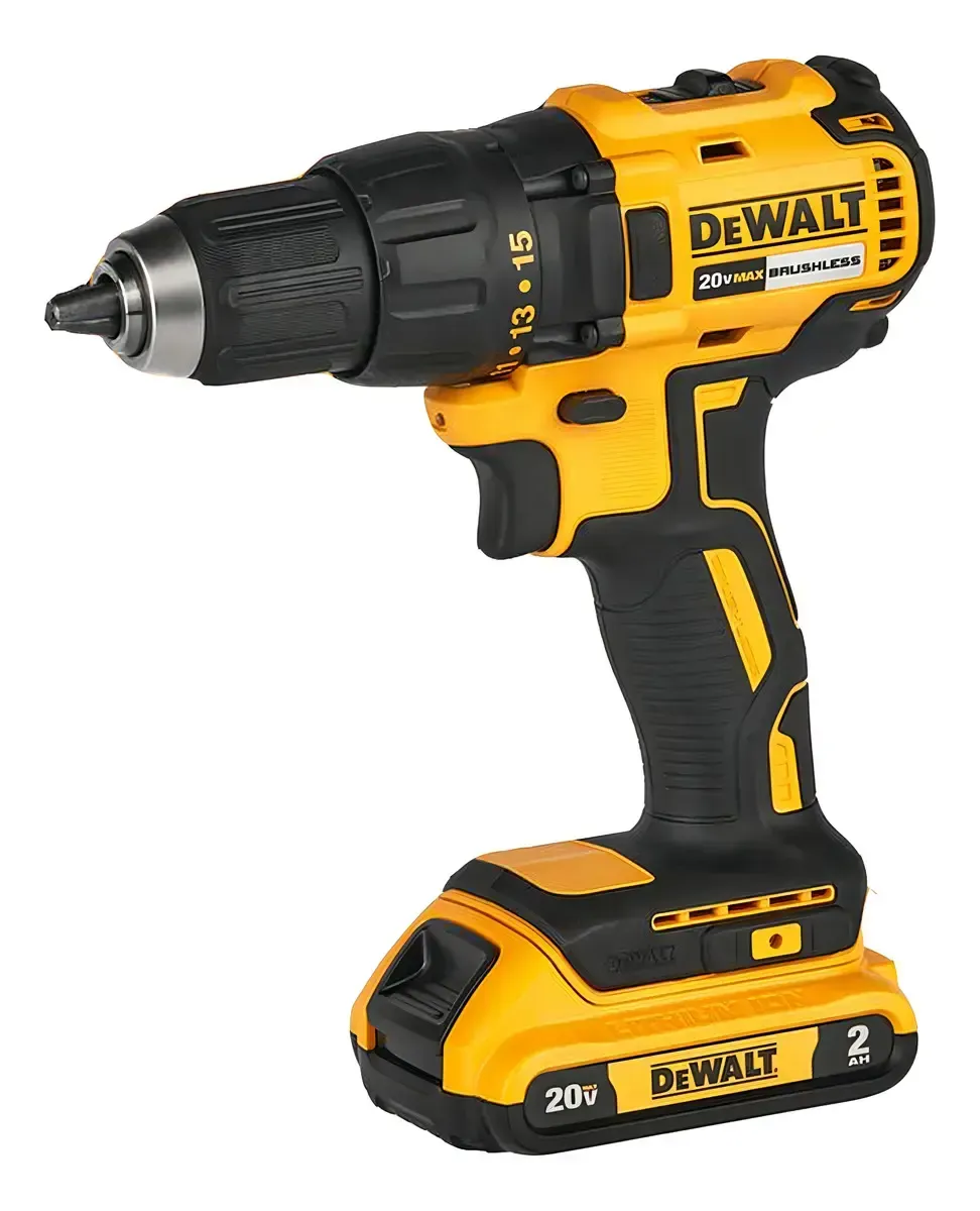 Kit Taladro Atornillador 1/2' 20v Max Dewalt Dcd7771d2-b2 Color Amarillo/Negro