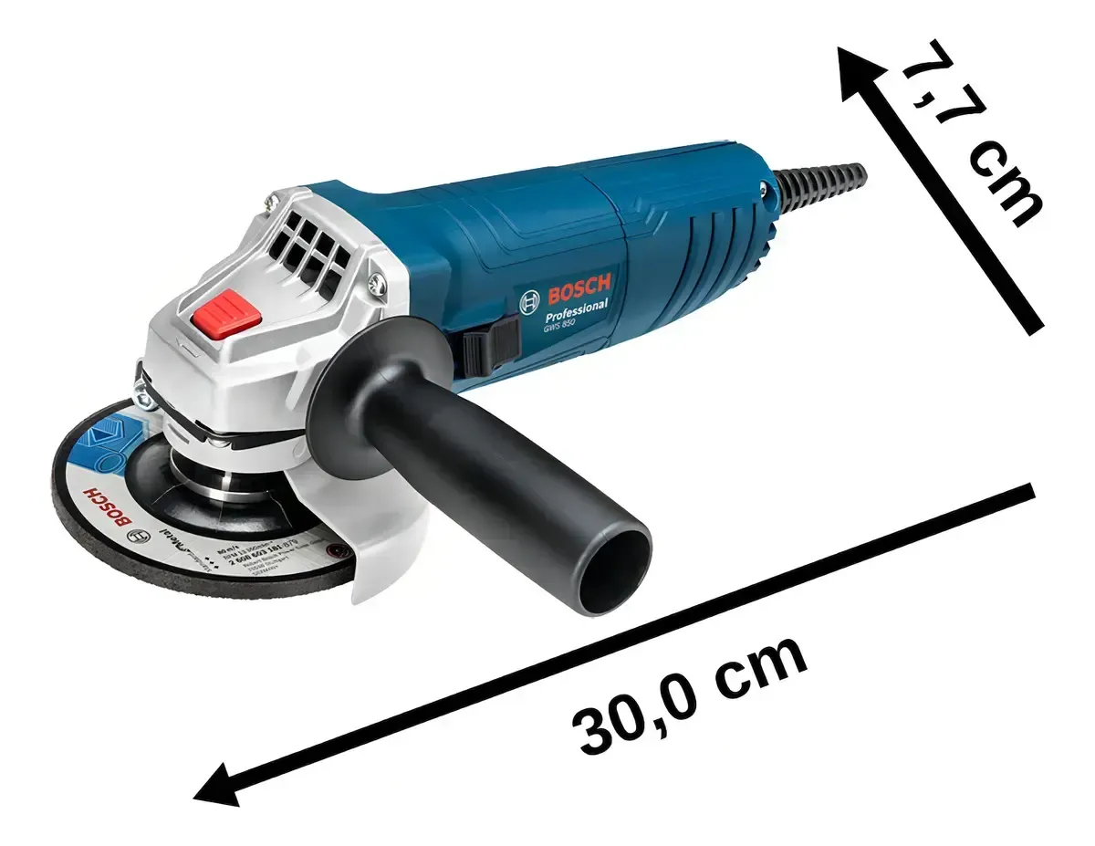 Esmeril 4 1/2 850W Gws 850 + 3 DISCOS