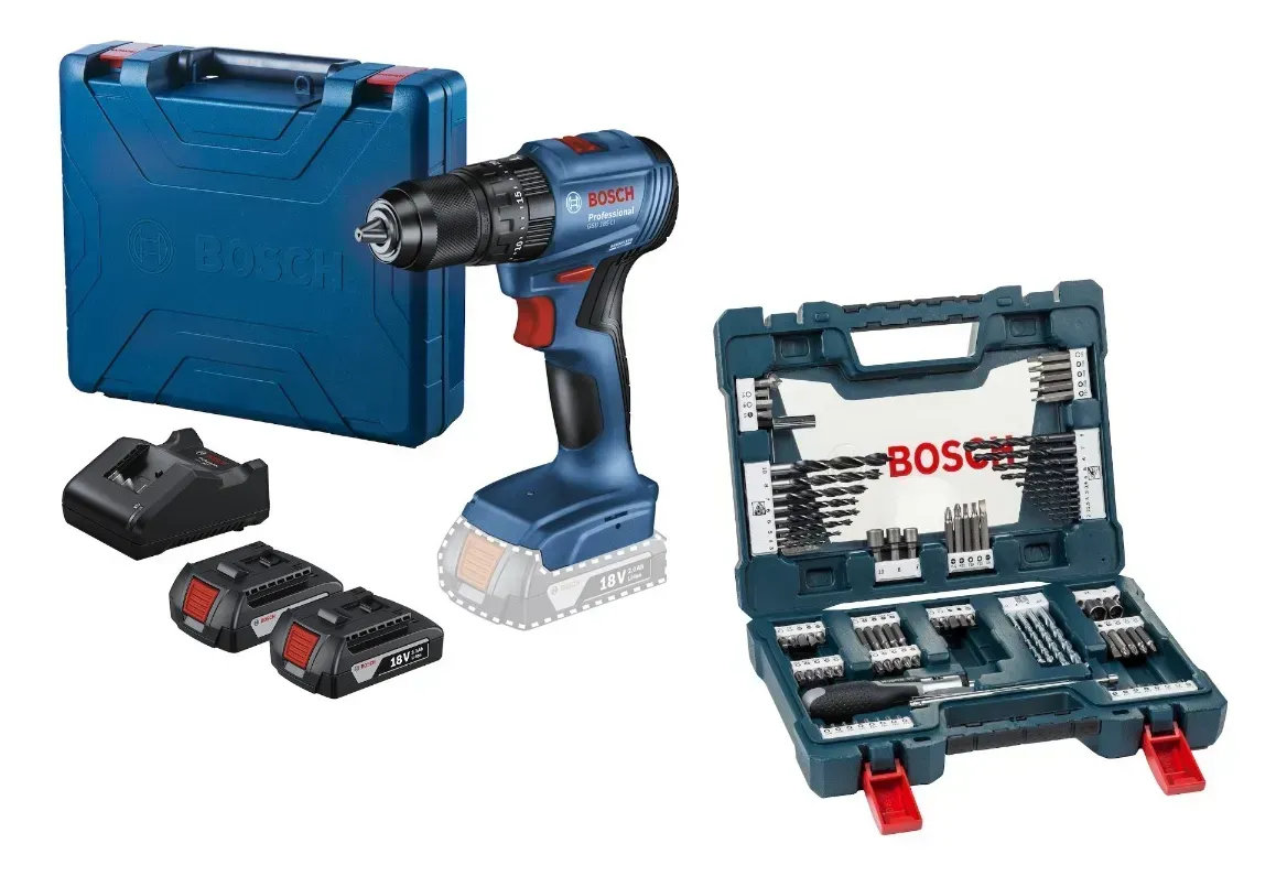Taladro Percutor Bosch Gsb 185 X Line 91 Azul 0-1.900 Rpm