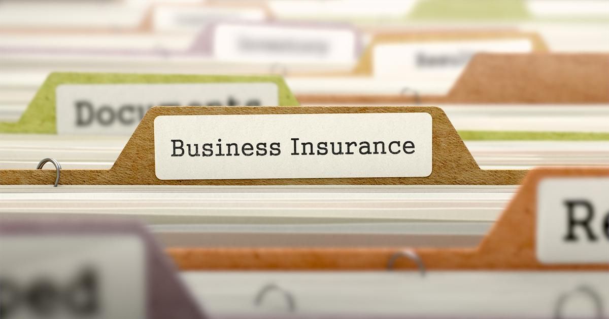 close up of business folder for business owners insurance