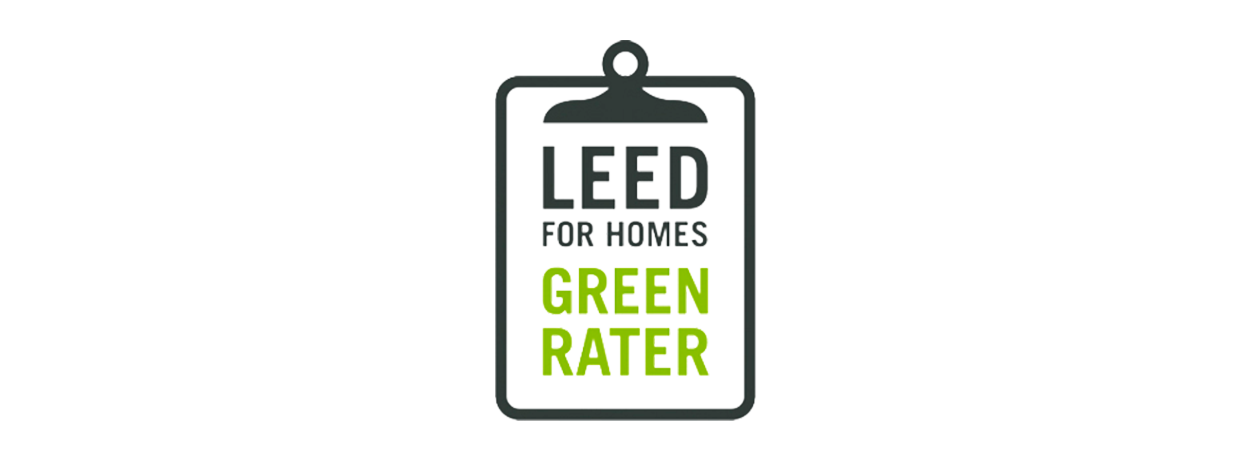 Logo LEED pour les maisons vertes sur un bloc-notes.