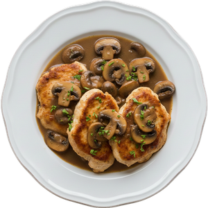 chicken marsala plate