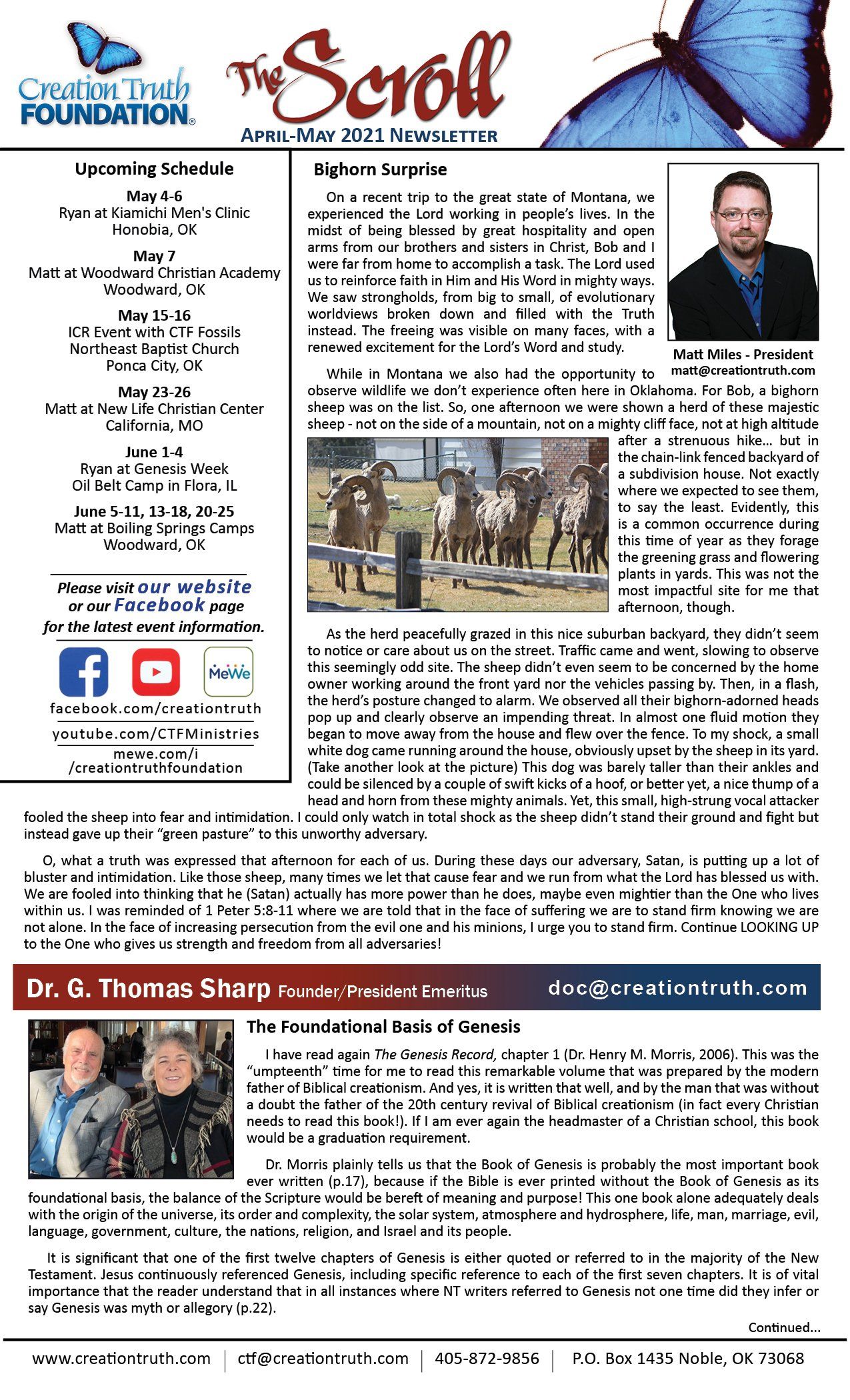 April Newsletter Front