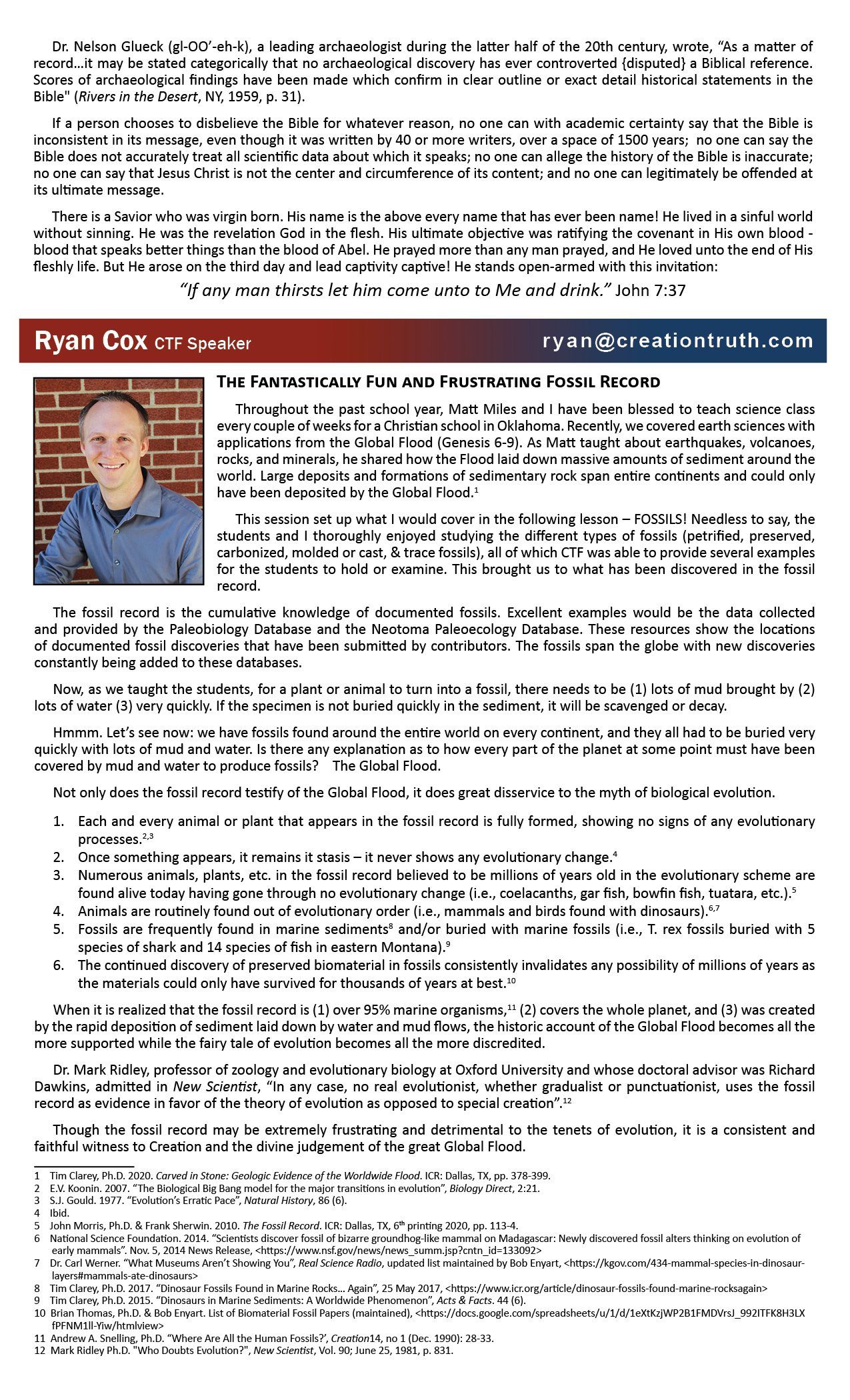 April Newsletter Back