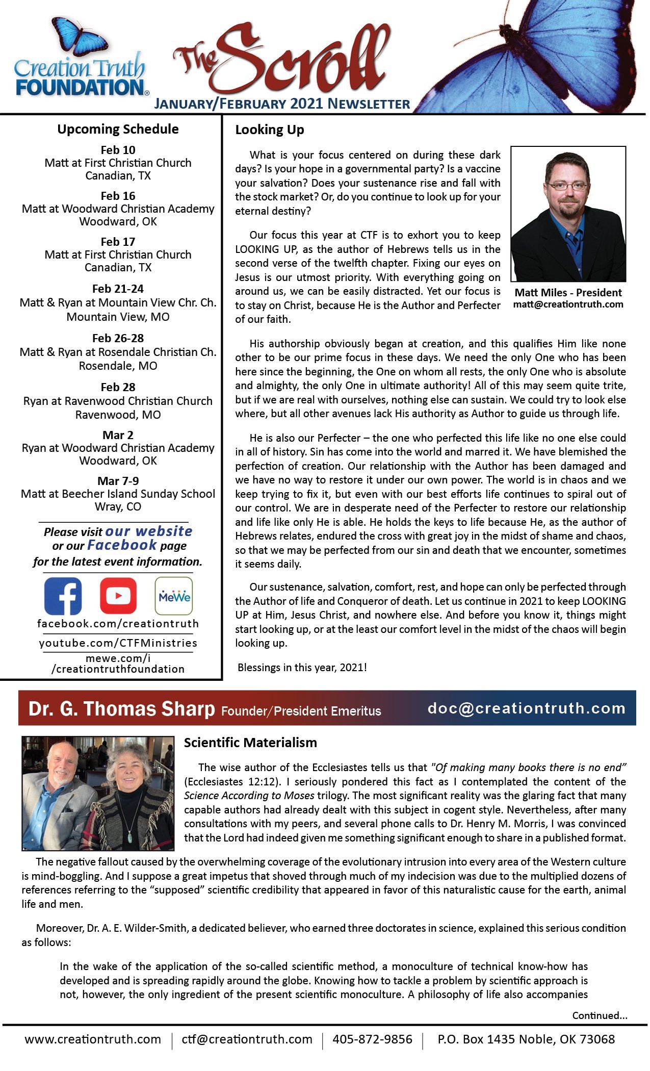 April Newsletter Front