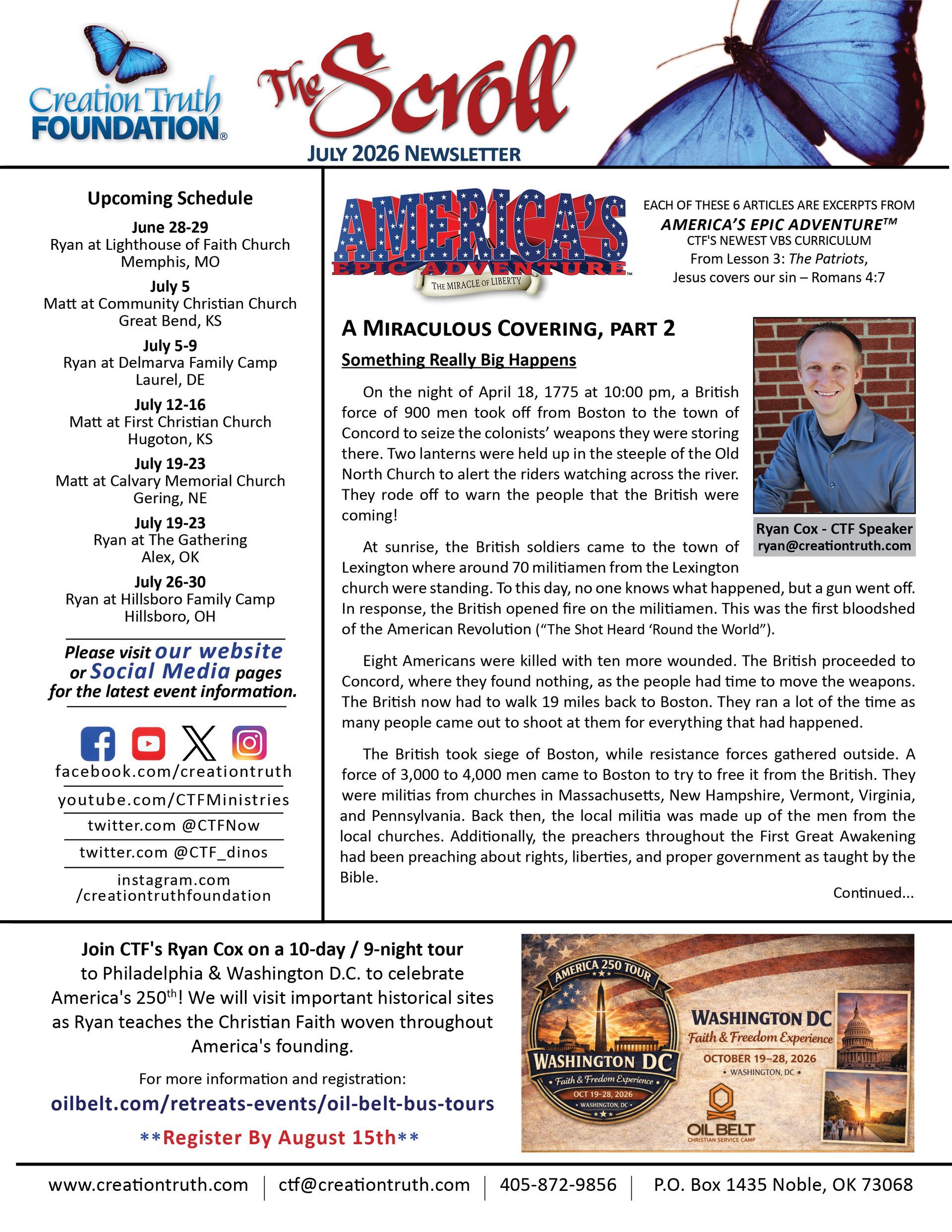 Sept/Oct Newsletter Front