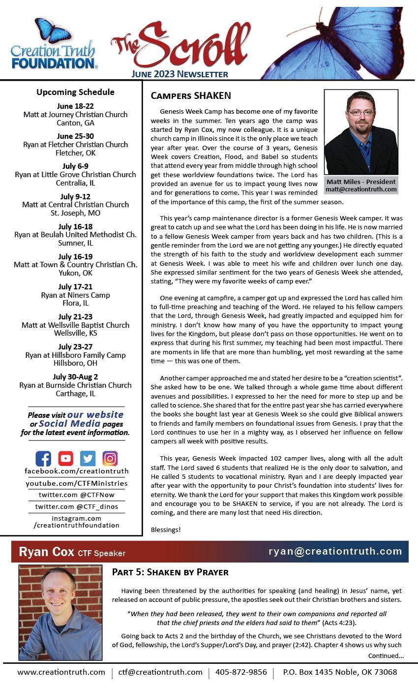 June Newsletter Front