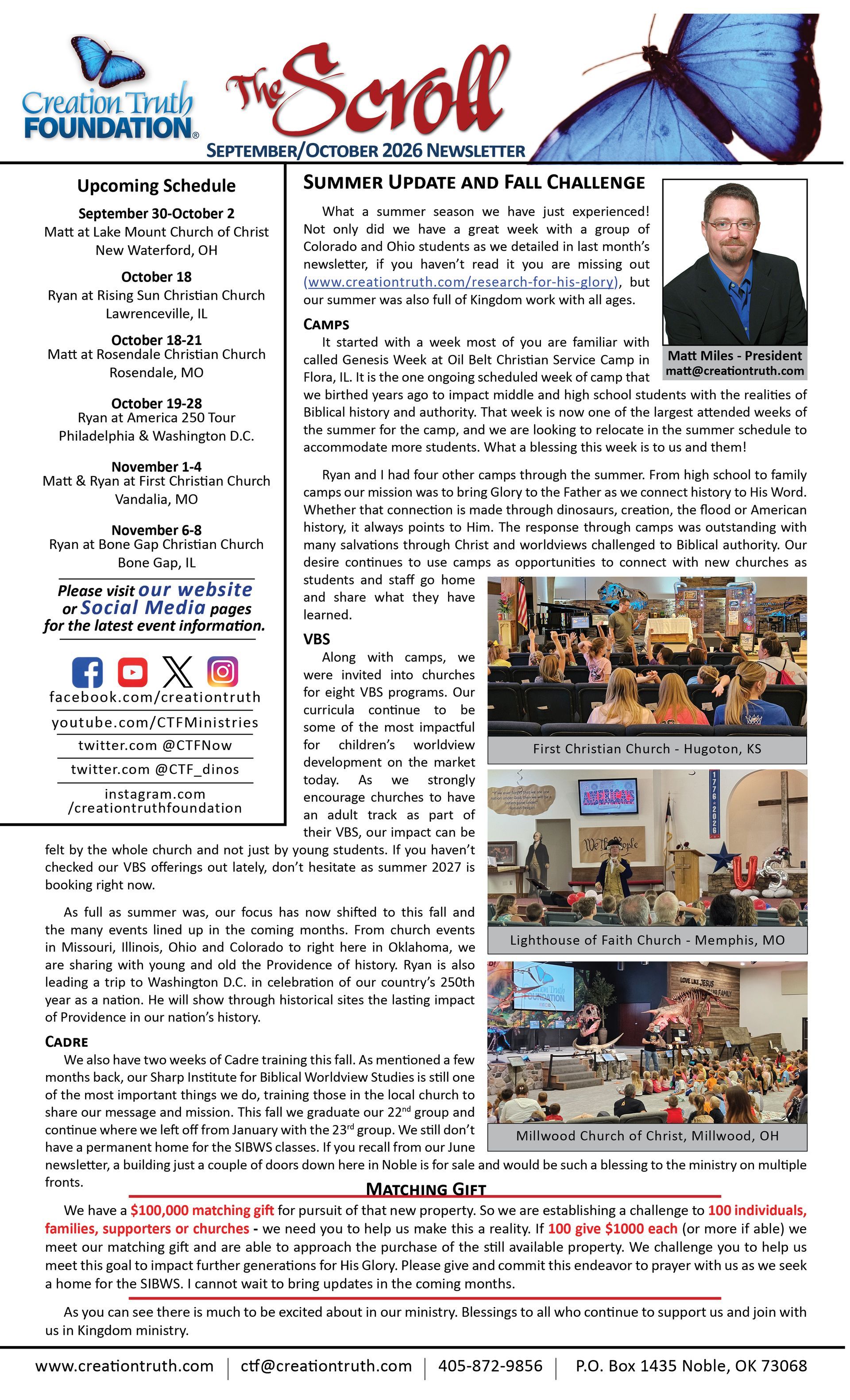 Sept/Oct Newsletter Front