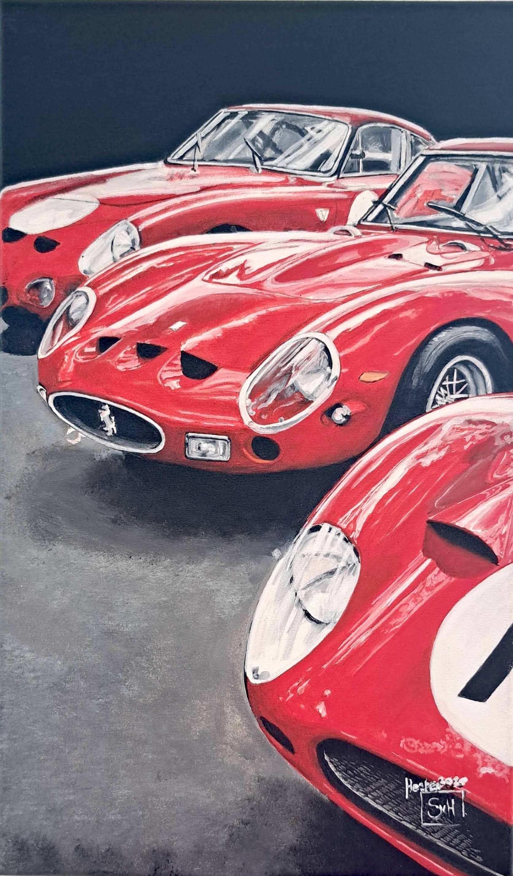 Schilderij van Ferrari's