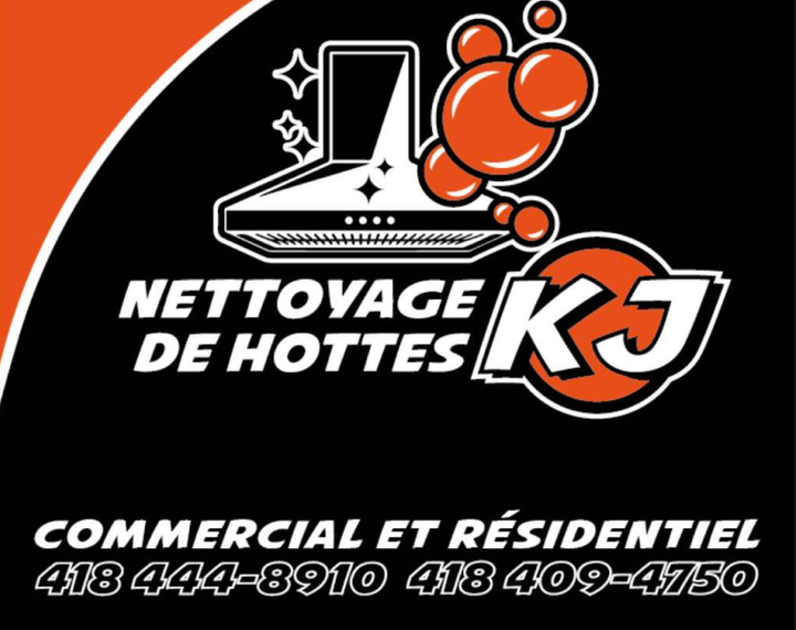 LOGO Nettoyage de hottes K J Côte Nord
