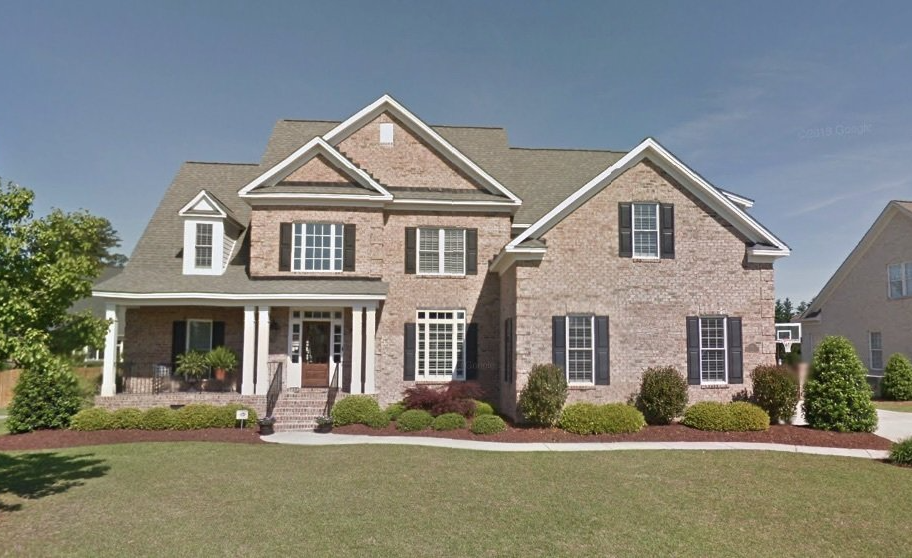 brick two story home in Greenville NC