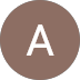 White capital “A” inside a brown circle icon.