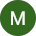 Green circle with a white “M” icon
