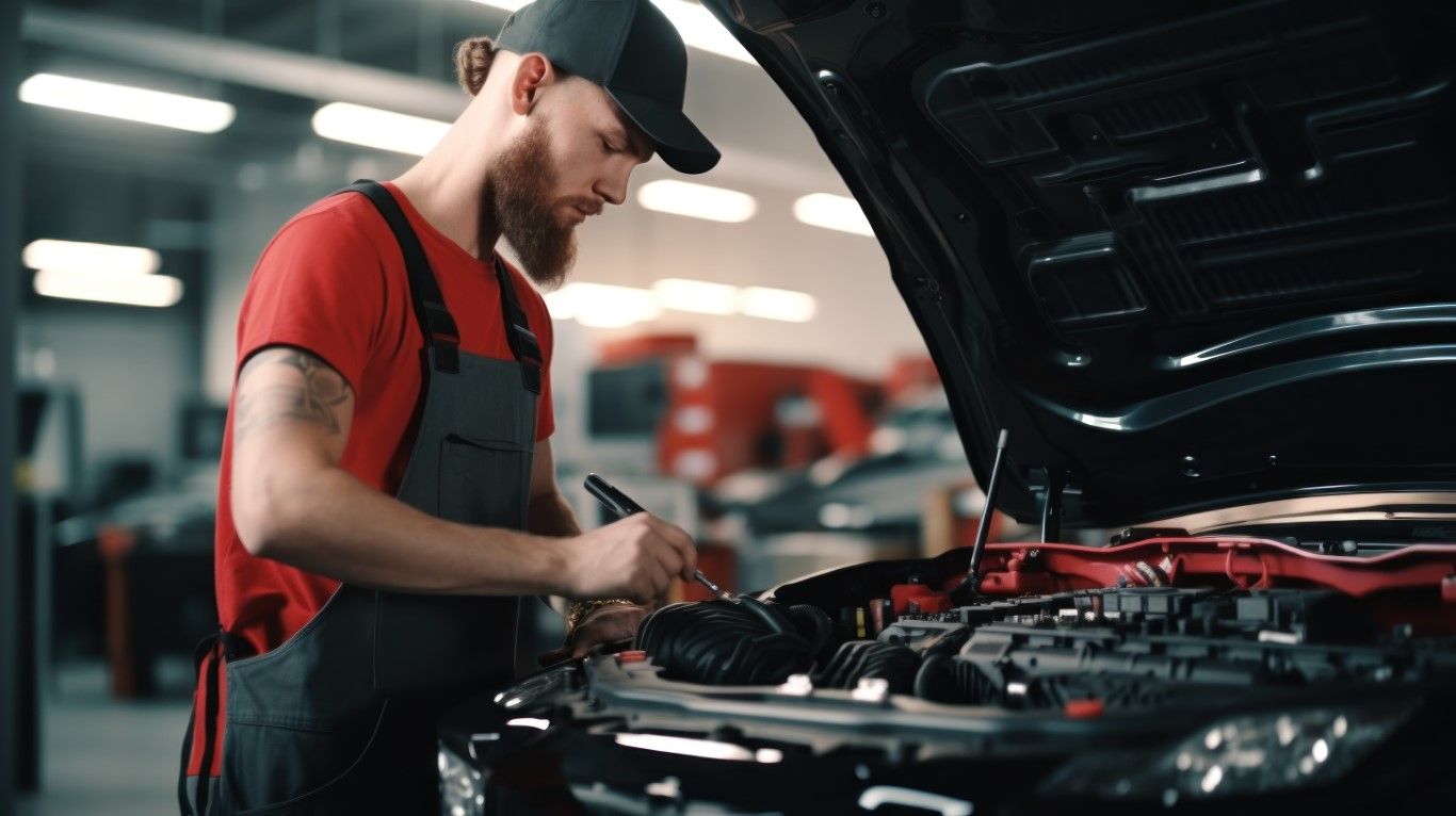 An image of vehicle diagnostics in Glendale, CA