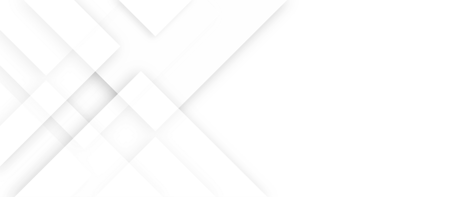 A white background with a geometric pattern of diagonal lines.