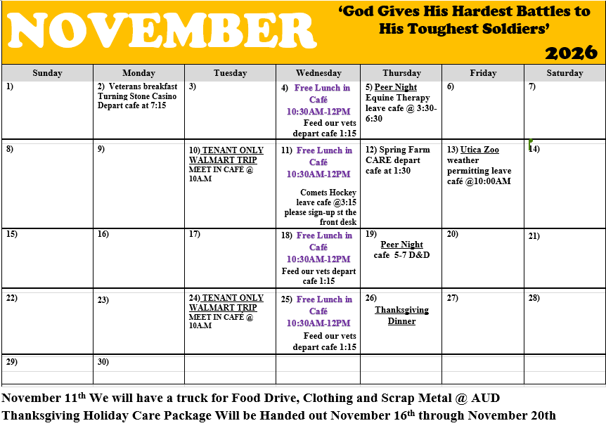 October Events