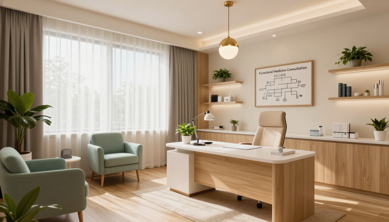 Modern wellness consultation room