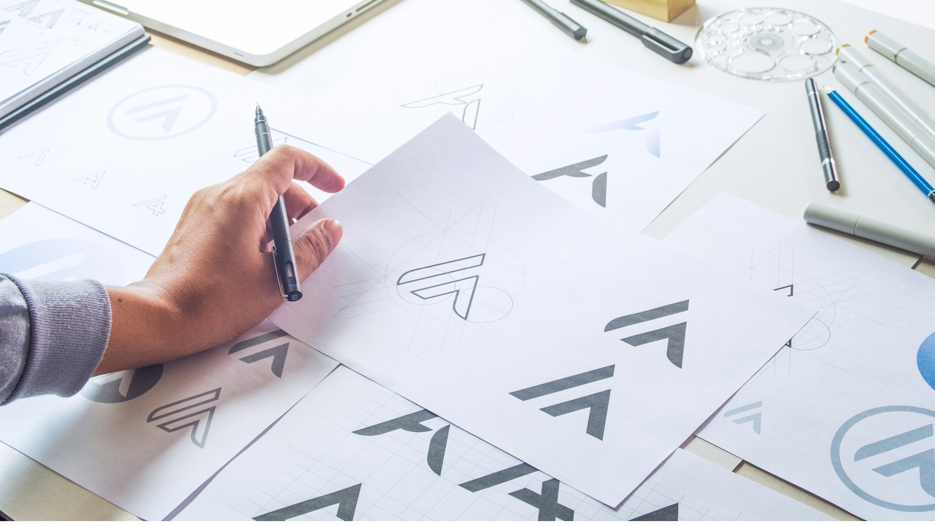 Florida business owner reviewing brand presentation