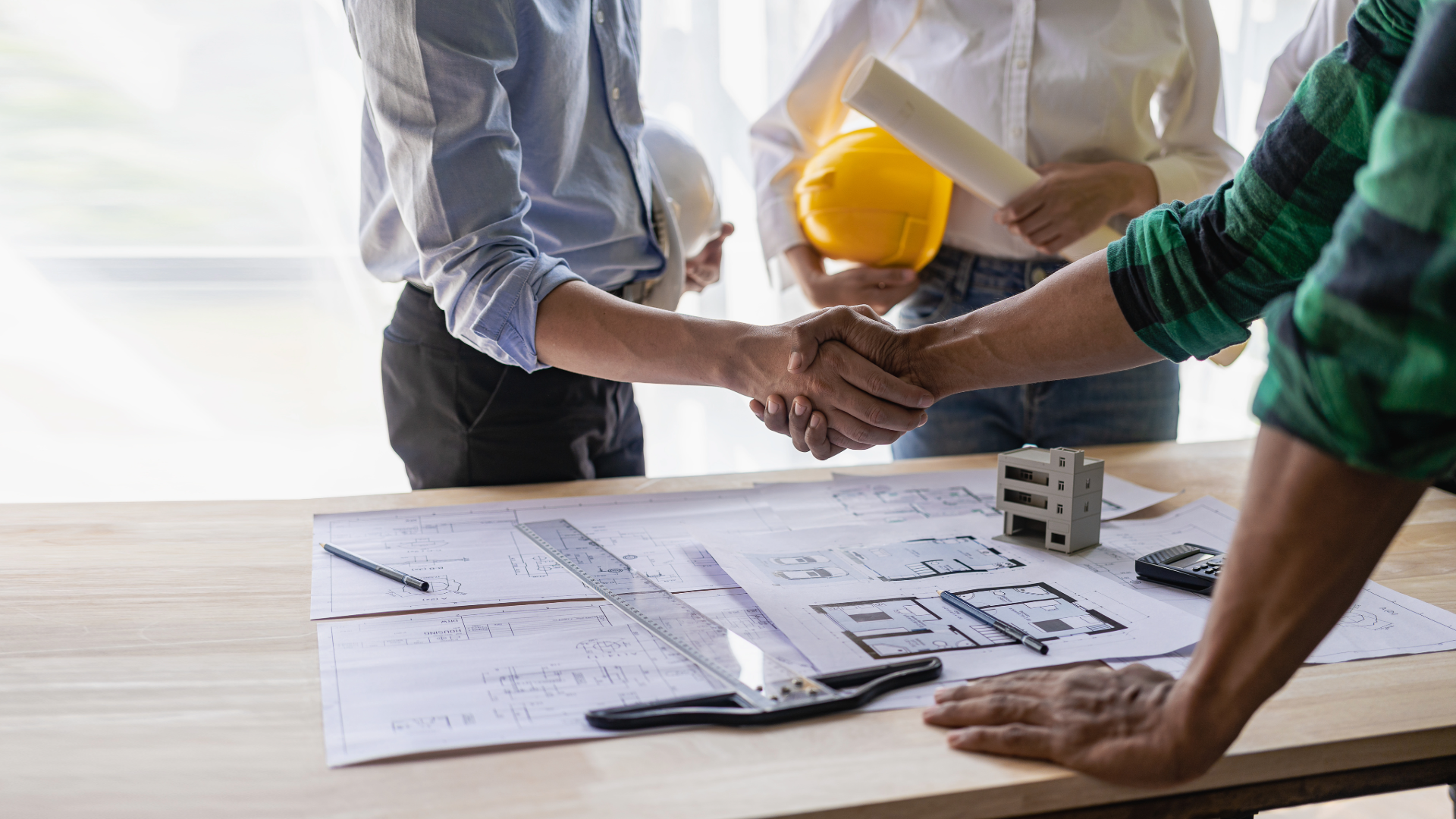 Florida contractor reviewing construction project with PGM marketing support.