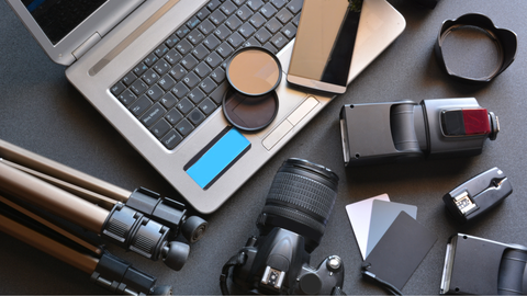 Professional brand photography session in a modern Florida office